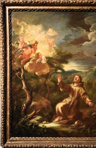 Paintings & Drawings  - Saint Francis, Genoese School, 17th century, workshop of Domenico Piola (1628–1703)